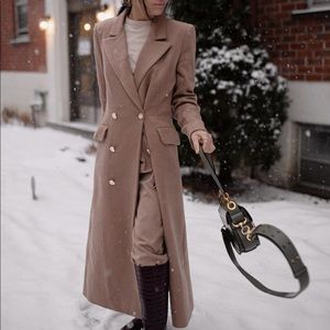 Beige - tan Wool Coat (worn once for pictures)